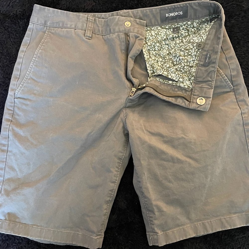 Bonobos Mens Grey Shorts Pattern Inside (31)